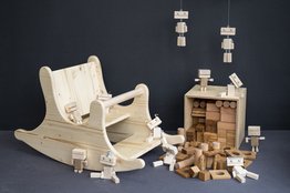 Schreinerei - Stiftung Bühl - Holzwippe fürs Baby - Holzspielzeug